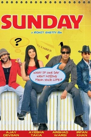 Sunday 2008 Hindi Dual Audio Movie Poster